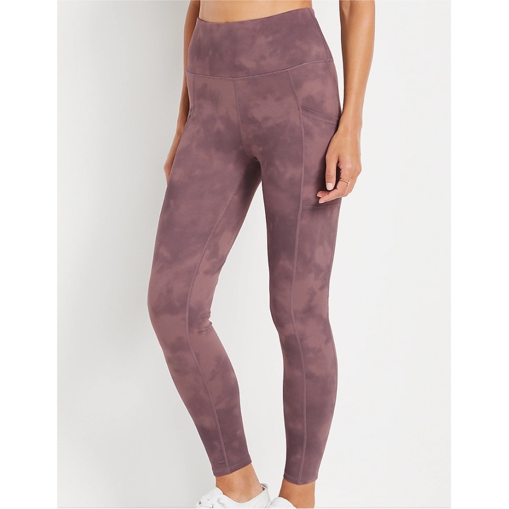 Maurices Ultra High Rise Purple Tie Dye Luxe Pocket Legging XS Regular